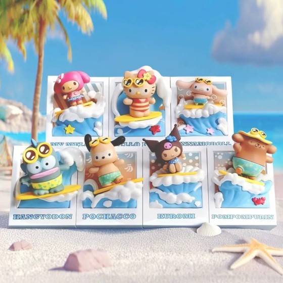 sanrio characters surfing blindbox